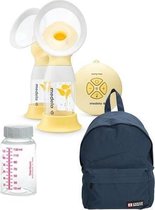 Medela Swing Maxi FLEX met kolfrugzak, koeltas en flessen - Donkerblauw