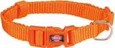 Hondenhalsband - Premium nylon halsband – L–XL: 40–65 cm/25 mm  – Kleur: papaya