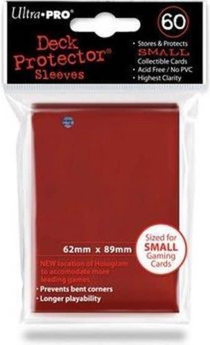 Ultra Pro Sleeves Small 60 D10 Card Game Red 