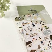 Village Farm Levensstijl Leuke DIY Scrapbooking Dagboek Briefpapier Stickers