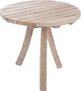 J-Line Tafel Rond 3 Poten Hout Naturel