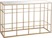 J-Line Console Spijlen Metaal/Glas Goud