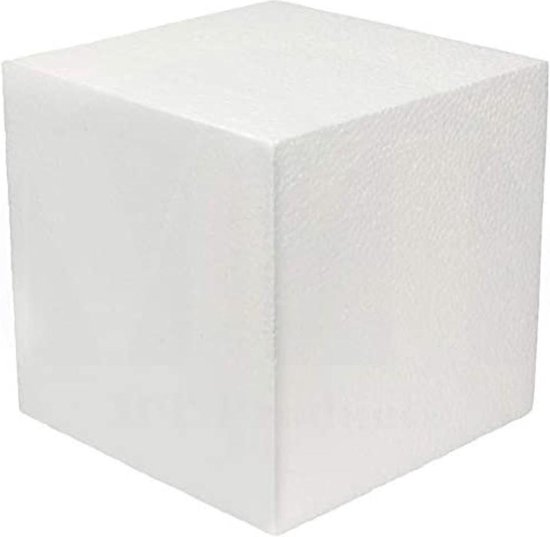 Marine Het koud krijgen kabel Piepschuim kubus 30 cm - hobbybasisvoorwerp - Isomo - vierkant - blokken -  blok -... | bol.com
