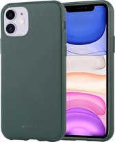 Voor iPhone 11 MERCURY GOOSPERY STYLE LUX Shockproof Soft TPU Case (groen)