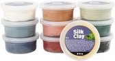 Silk Clay® , kleuren assorti, poeder kleuren, 10x40gr