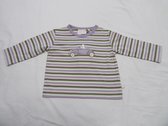 noukie's , jongen , t-shirt met lange mouw , streep lila , 9 maand 74