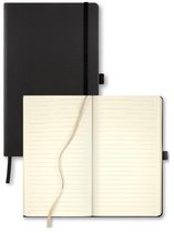 Castelli notitieboek A5 - Milano - Tuscon medium - ontworpen en gemaakt in Italië - 240 pagina's - gelinieerd - leeslint - opberg vak - 21 x 13 x 1.5 cm - zwarte inktvis