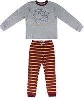 Harry Potter - Kinder/tiener - pyjama - 100% Jersey katoen - grijs/rood - maat 146/152