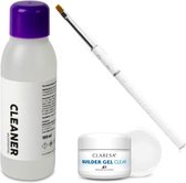Claresa builder gel uv/led / gelnagels / bouwgel clear 15 gram / nail cleanser / cleaner voor gellak en gelnagels
