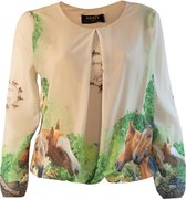 Addy van den Krommenacker Amazon blouse met stolpplooi - 38/M