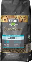 Grau  excellence krokante  hondenbrok Forrel en aardappelen 1,5 Kg