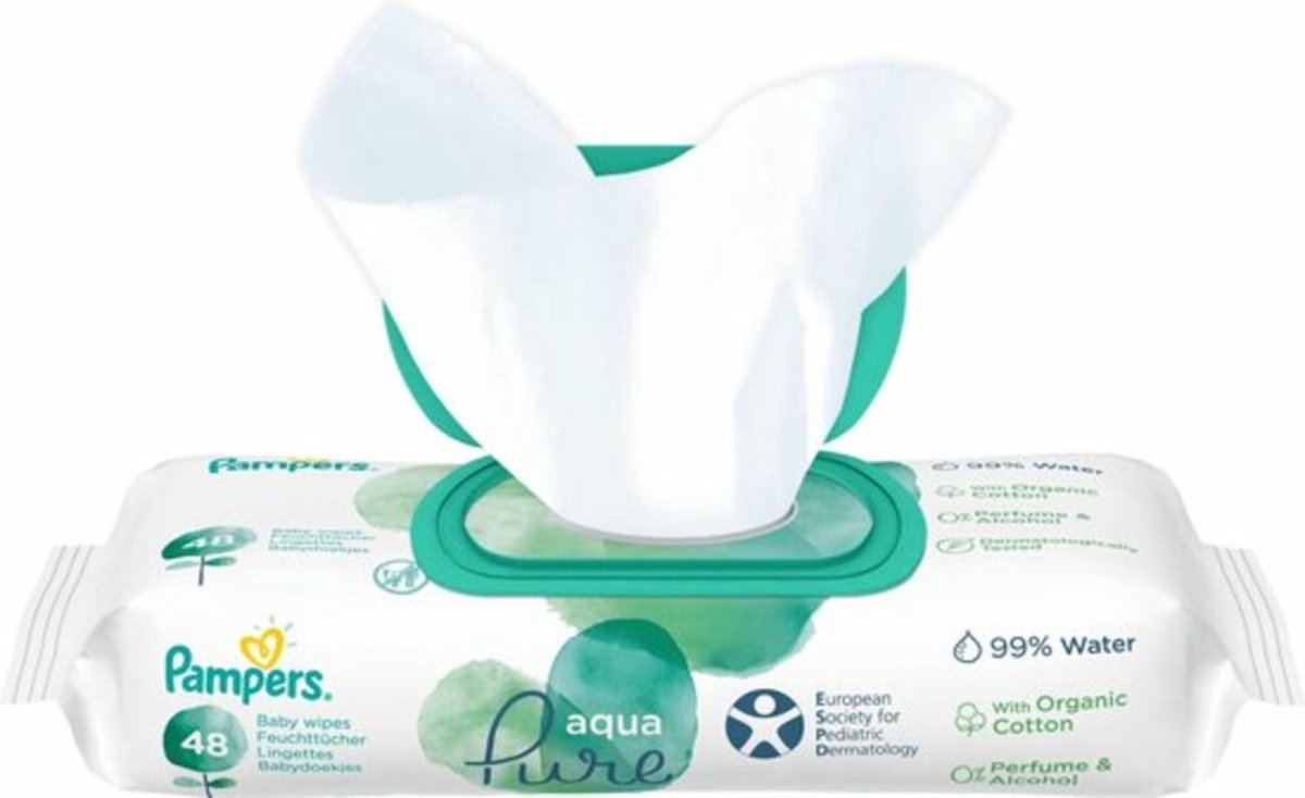 Pampers aqua pure promo billendoekjes