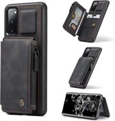 Caseme Samsung Galaxy S20 FE Back Cover Wallet hoesje Zwart