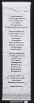 Tibetaans boek van leven en dood - Wanddoek - Wandkleed - Wanddecoratie - Muurdecoratie - Spreuken - Meditatie - Filosofie - Spiritualiteit - Zwarte Tekst - 122 x 35 cm.