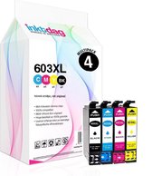 Inktdag inktcartridges voor Epson 603 inkcartridge, Epson 603XL multipack van 4 kleuren voor Epson Expression Home XP-2105 XP-3100 XP-3105 XP-4100 XP-4105 Workforce WF-2830DWF WF-2835DWF