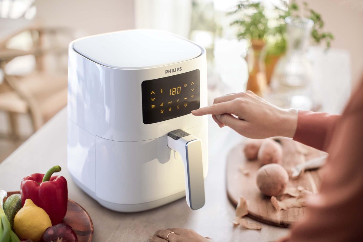 Philips Airfryer Essential 3000 Series - HD9252/00 - 4 liter (L) - Heteluchtfriteuse - RapidAir - Warmhoudfunctie thumbnail 6