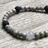 Wellness-House | Ademkransje Bergkristal | Ademhalings Oefening | Meditatie Armband | Yoga | Zen | Unisex | Uniek | Handgemaakt |