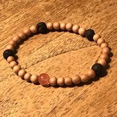 Wellness-House | Ademkransje Toermalijn | Ademhalings Oefening | Meditatie Armband | Yoga | Zen | Unisex | Uniek | Handgemaakt |