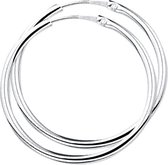 Nana Oorringen dames zilver dames zilver ronde buis 30mm2mm 925 zilveren