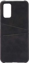 Shop4 - Geschikt voor Samsung Galaxy A32 5G Hoesje - Harde Back Case Cabello met Pasjeshouder Zwart