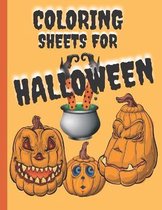 Coloring Sheet For Halloween: Happy Halloween