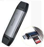 Baseus Lentil Cabin Card Reader USB 3.0 / USB-C Grijs