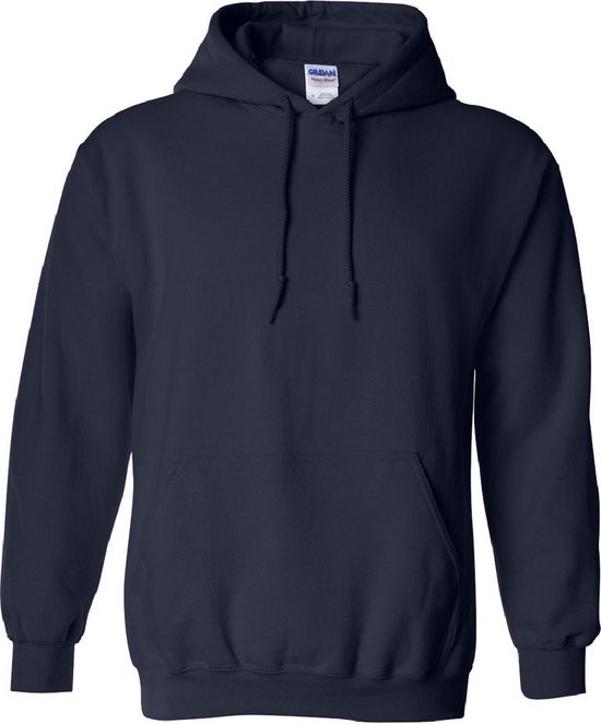 Gildan Zware Blend Volwassen Unisex Hooded Sweatshirt / Hoodie (Marine)
