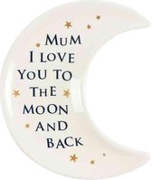 Something Different Decoratie schaaltje Mum I Love You To The Stars & Back Creme