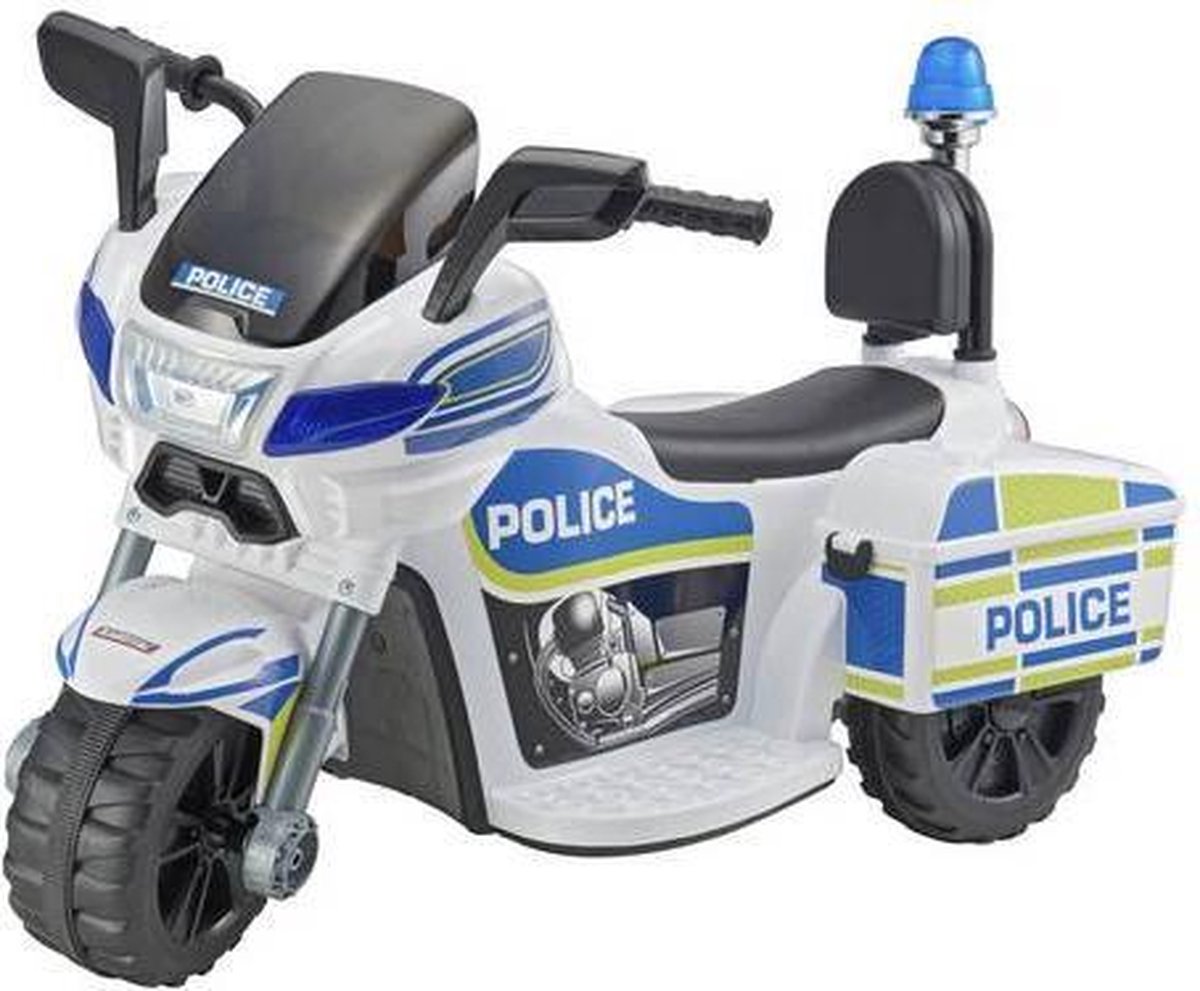 Hobart de elite Archeoloog Elektrische Kindermotor politie 6v Police Bike scooter accuvoertuig |  bol.com