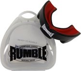 Rumble gebitbeschermer vechtsport Gel Special Senior Zwart-Rood Kickboksen-Boksen-MMA-Hockey