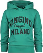 Vingino Sweater Milano Jongens Katoen Groen/zwart Maat 116