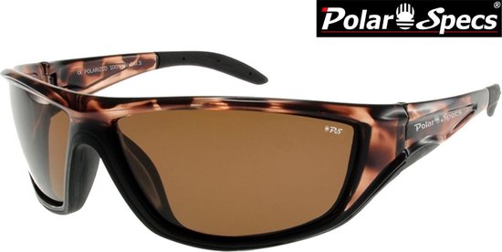 Polar Specs® Polariserende Zonnebril Vortex Sport PS9052 – Tortoise Brown – Polarized Brown – Medium – Unisex
