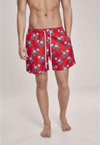 Urban Classics Zwemshorts -M- Pattern Rood