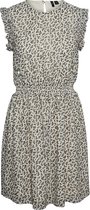 Vero Moda VMPENNY S/L SHORT DRESS WVN RPT BIRCH Dames jurk - Maat XL