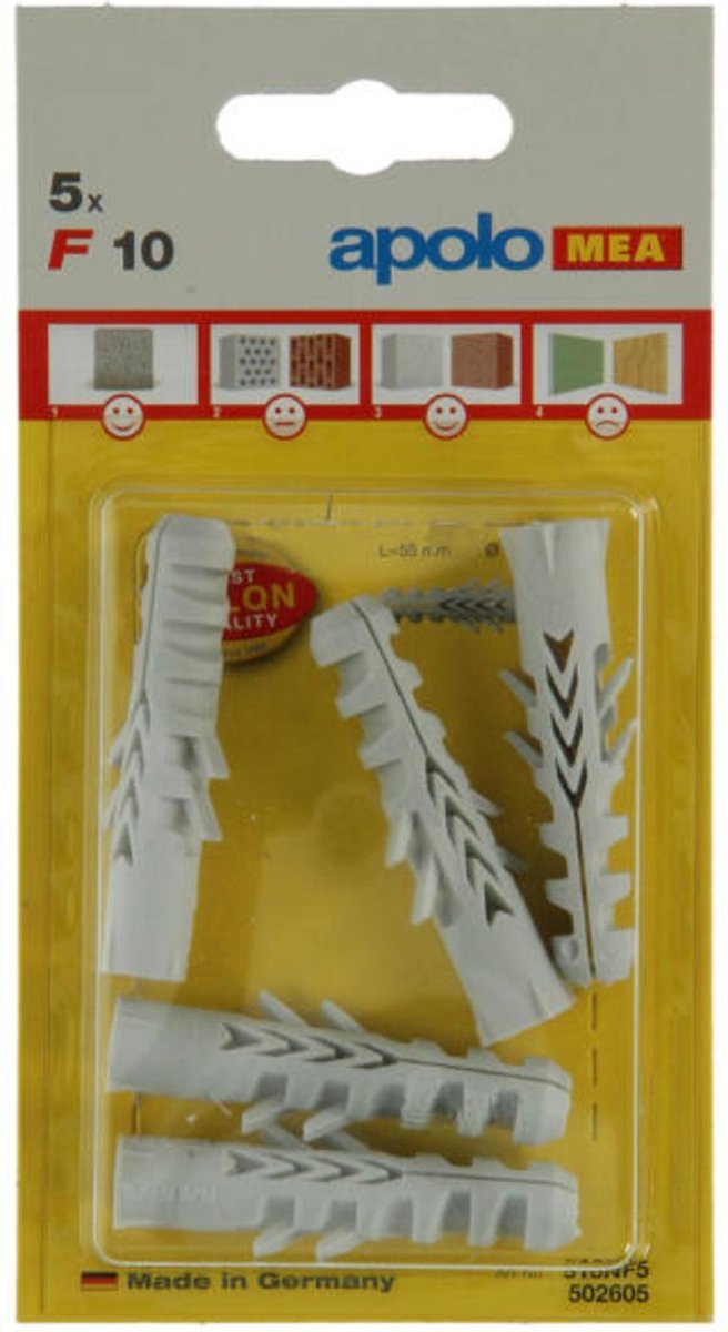 Plug Mea 5 Nylon Pluggen F 202605 10Mm