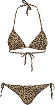 Urban Classics Bikini set -XL- Animal Leo Bruin/Zwart