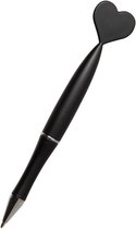 Pen met Hartje | Balpen 14 cm | Zwart