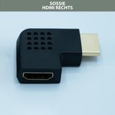 HDMI Adapter 90 graden - Koppelstuk - Hoek - Rechts