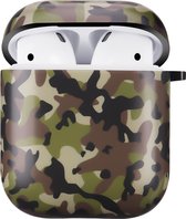 YONO AirPods Hoesje - Hard Case - Met Clip - Army
