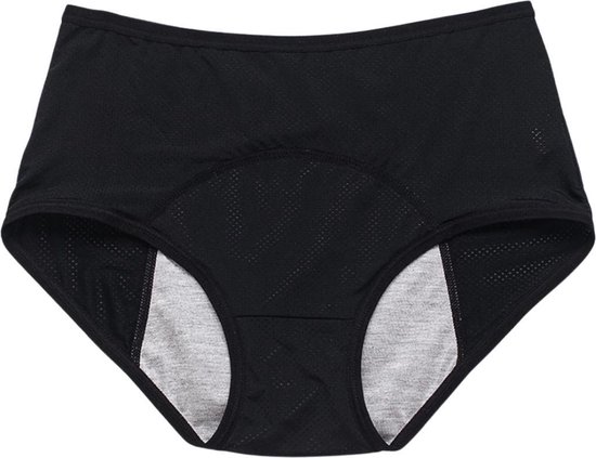 Winkrs - Menstruatie ondergoed - Maat 36/38 - katoen - Zwarte Onderbroek  met absorptie | bol.com