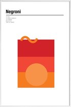 JUNIQE - Poster in kunststof lijst Negroni - minimalistisch -60x90