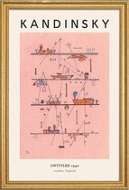 JUNIQE - Poster met houten lijst Kandinsky - Untitled -20x30 /Ivoor &