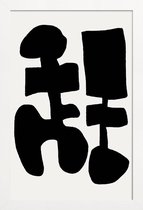 JUNIQE - Poster met houten lijst Black Spring -13x18 /Wit & Zwart