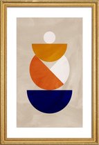 JUNIQE - Poster met houten lijst Nesting Colours -60x90 /Ivoor &