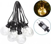 Prikkabel 10 x lamp helder | 8 meter - koppelbaar - verlengbaar | waterdicht IP44 | 230VAC