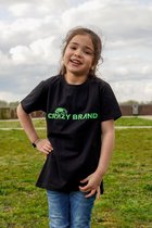 Crazy Brand kinder T-shirt kleur logo lichtgroen