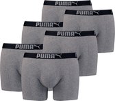 Puma Premium Sueded Cotton Onderbroek - Mannen - grijs/zwart