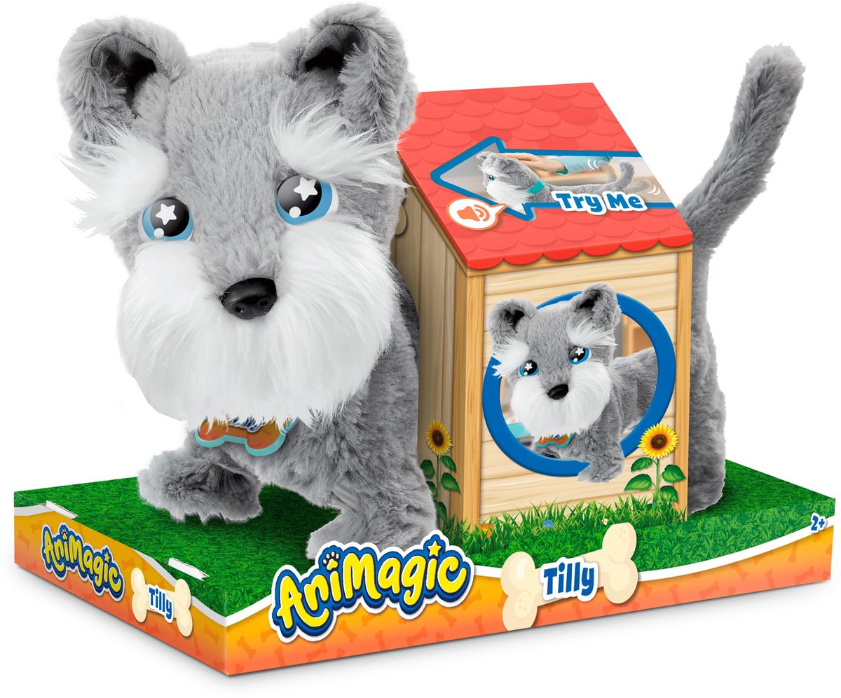 Animagic - Tilly Terrier - Knuffelhond - Interactieve Knuffel