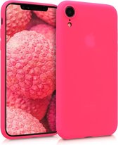 kwmobile phone case pour Apple iPhone XR - Coque pour smartphone - Coque arrière rose fluo