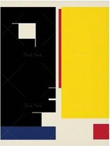 Bauhaus Style Minimalist Poster - 15x20cm Canvas - Multi-color